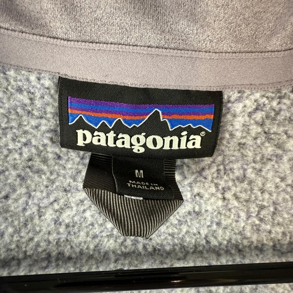 Patagonia Sweater Womens Medium Purple Better Sweater 1/4 Zip Fleece Pullover - Picture 5 of 11